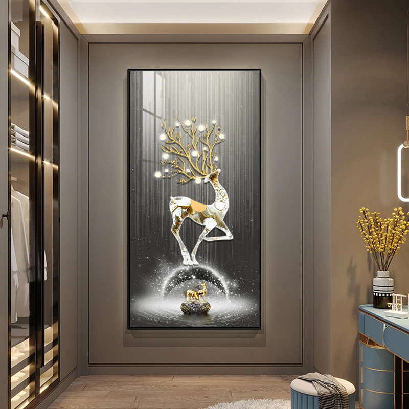 艺环宇【严选xg】现代简约玄关装饰画寓意好客