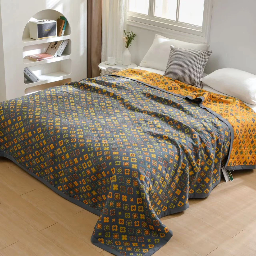 【梵客兰】2.0*2.3M高端A类舒适亲肤透气隔脏机洗四季通用双面床盖