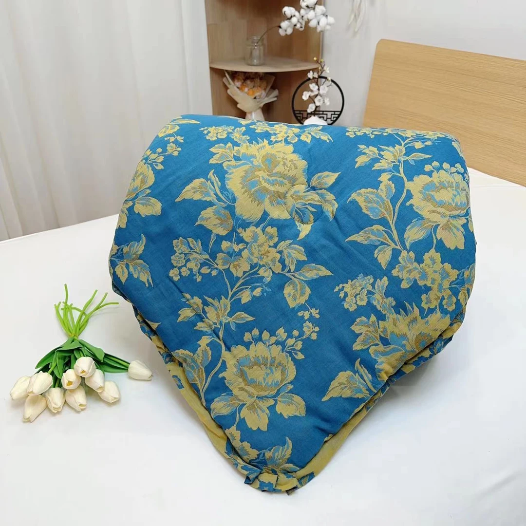 【锦上添花】2.0*2.3M高端纯棉A类舒适柔软亲肤保暖机洗秋冬被