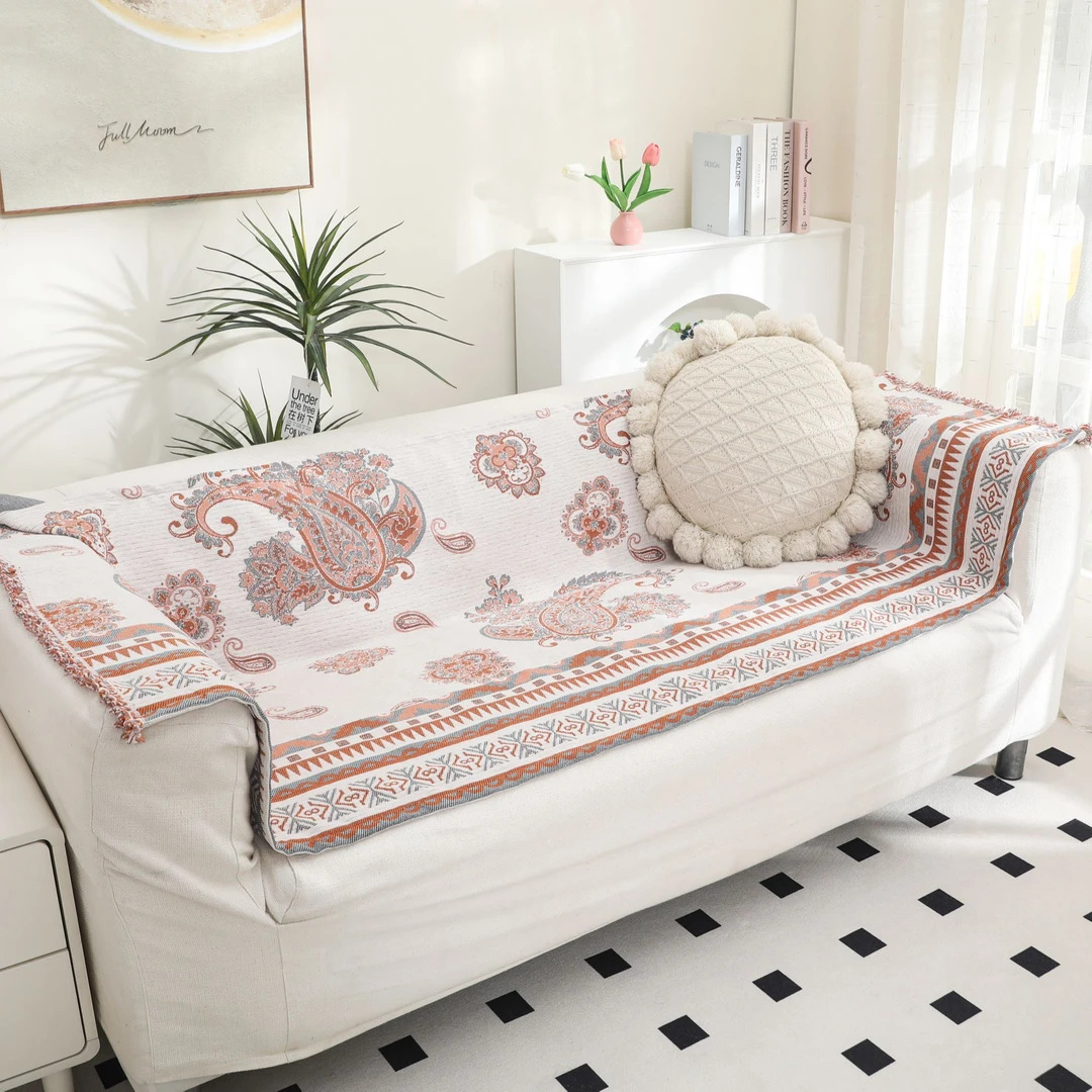 【菲丽】90*200cm高端舒适柔软亲肤透气保暖防滑可机洗雪尼尔沙发巾