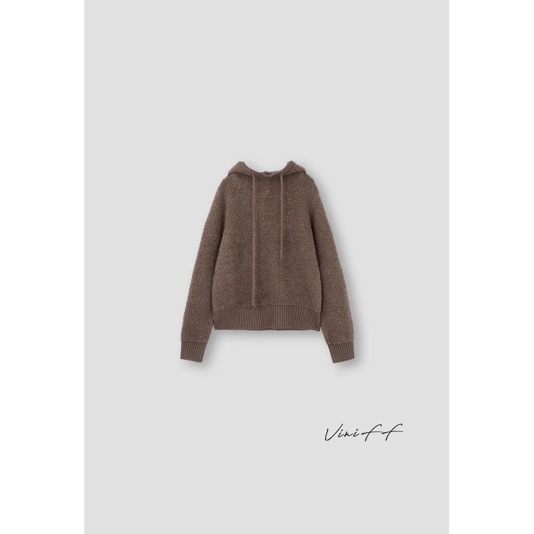 ViniFF薇妮｜【反季】335「慵懒周末」摇粒绒连帽卫衣WA4DW001