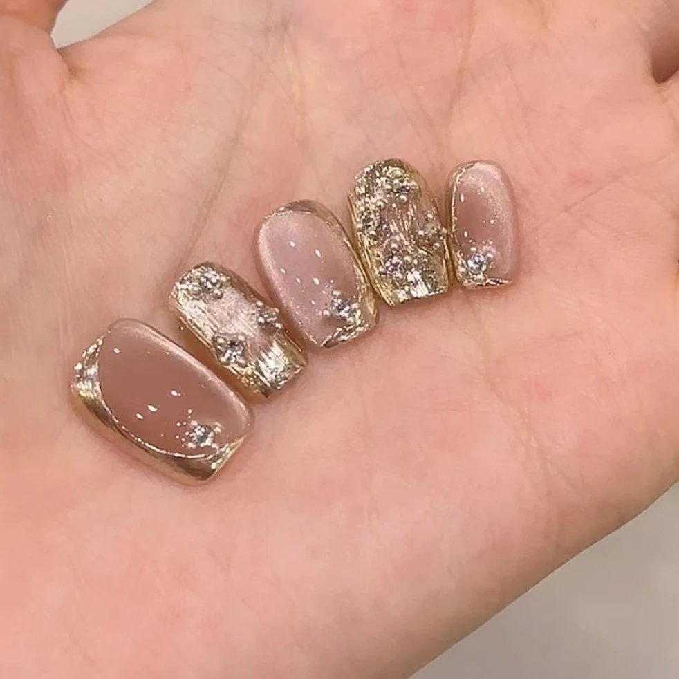 【布契拉提】设计穿戴甲温柔纯手工气质纯欲猫眼短甲猫眼穿戴甲