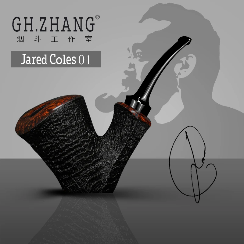 GH.ZHANG & Jared Coles 01号大师联名款烟斗石楠木新款桌斗烟斗