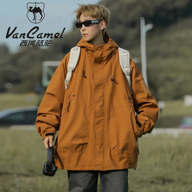 VANCAMEL/西域骆驼港风百搭登山服外套男士春秋季新款美式工装