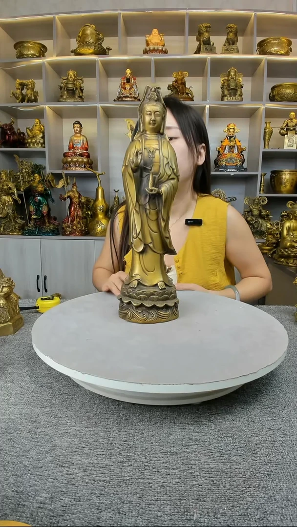 【闪购商品】琉璃手工艺品站观音42