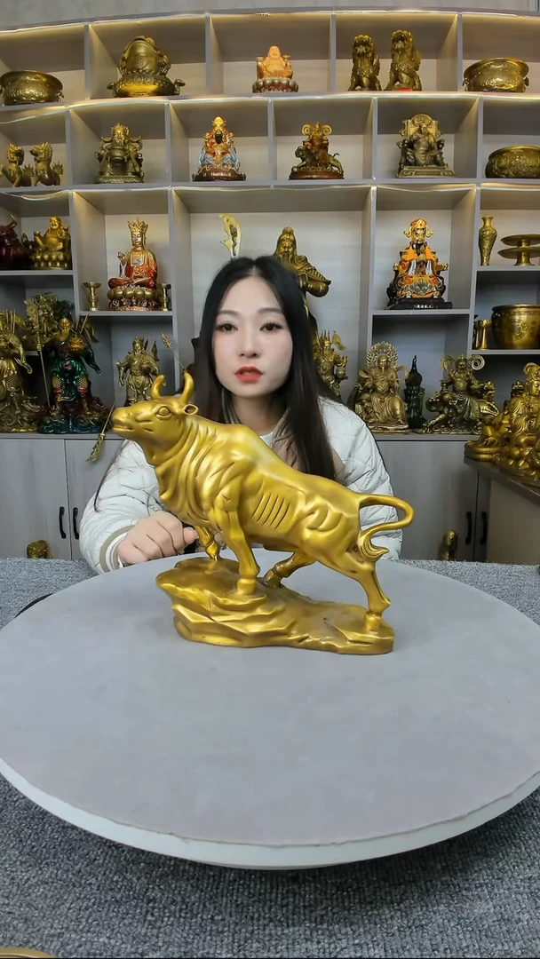 【闪购商品】琉璃手工艺品铜摆件