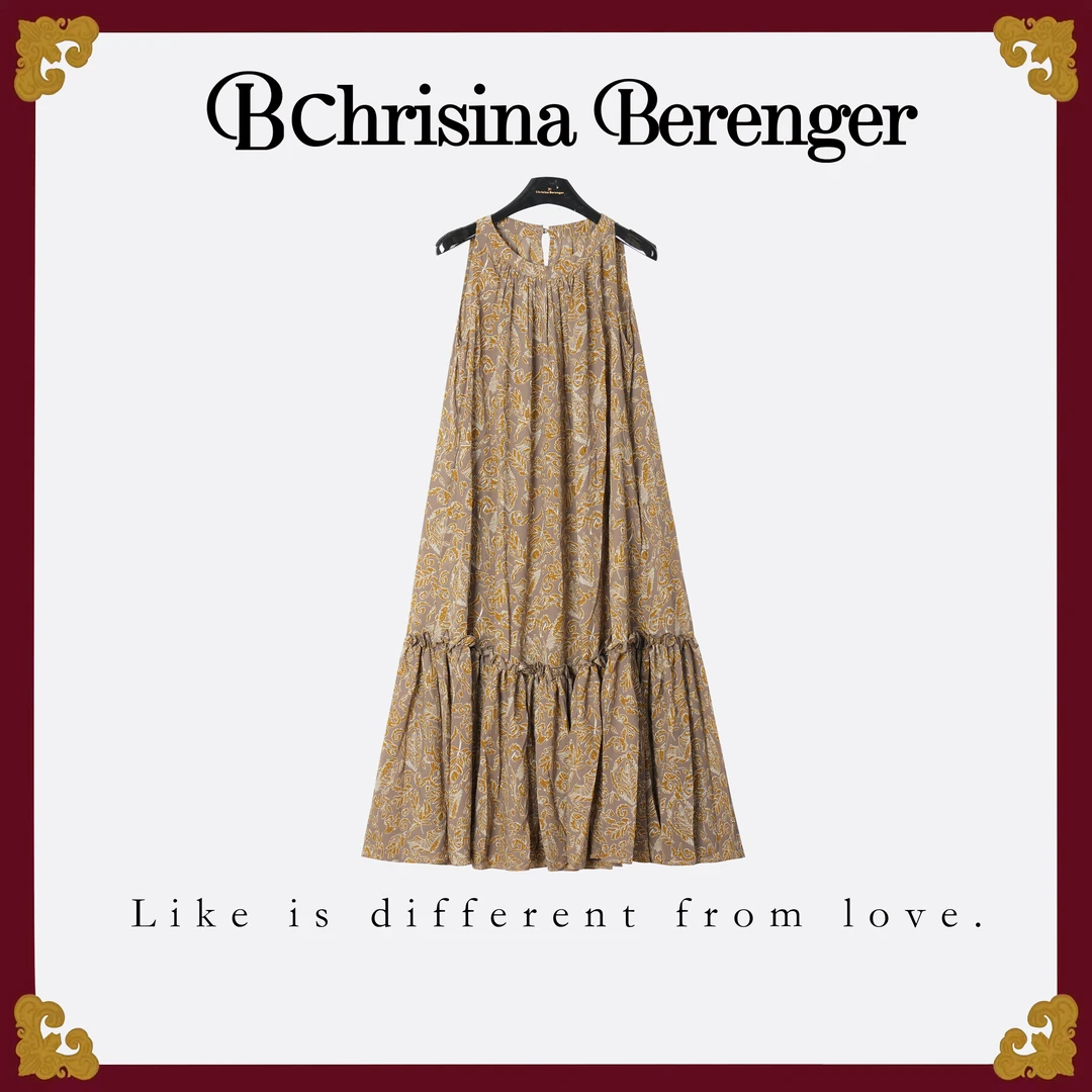 ChrisinaBerenger【歌尽倾君】时尚高定轻奢女装连衣裙 CB-3130