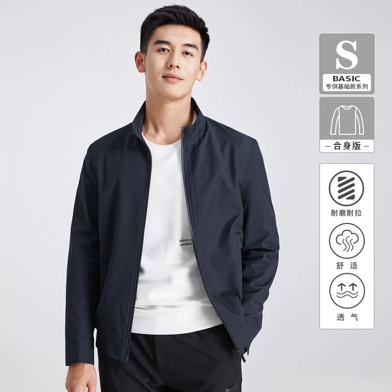 莱克斯顿秋新款外套合体版拉链立领时尚短款休闲外套