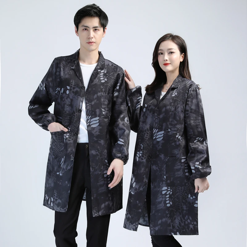 薄款工作服女工作围裙家用厨房透气罩衣成人女外穿劳保男女士大褂