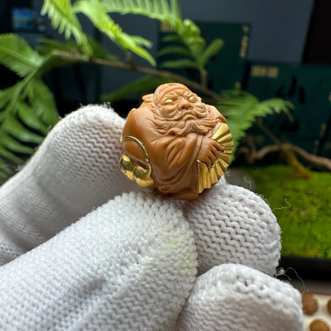 天师钟馗 猴头核桃雕刻