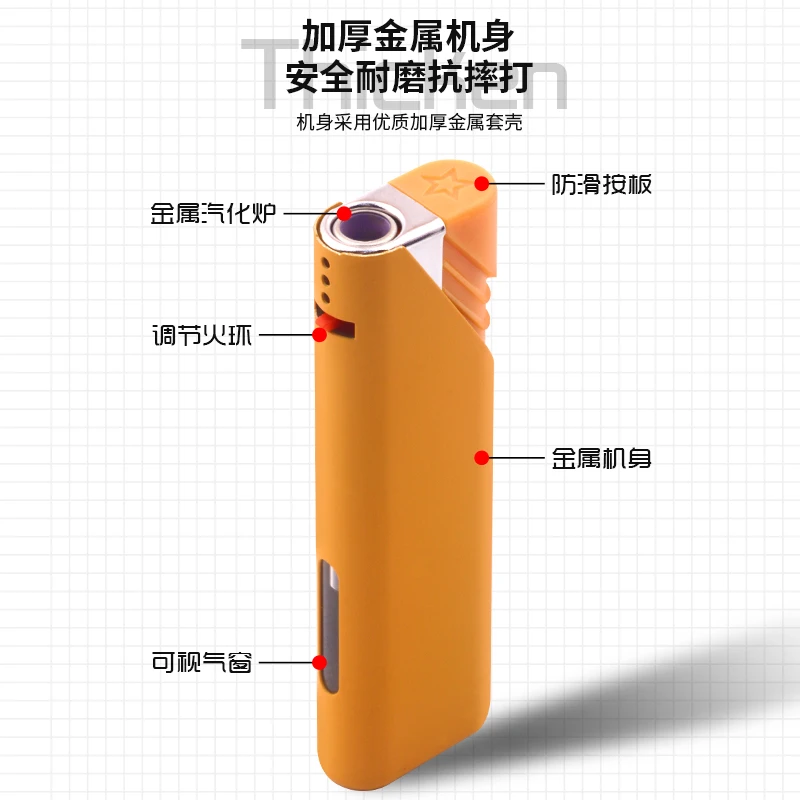 龙顺幸运猪轻手感高品质金属双层加厚直冲防风打火机广告定火机
