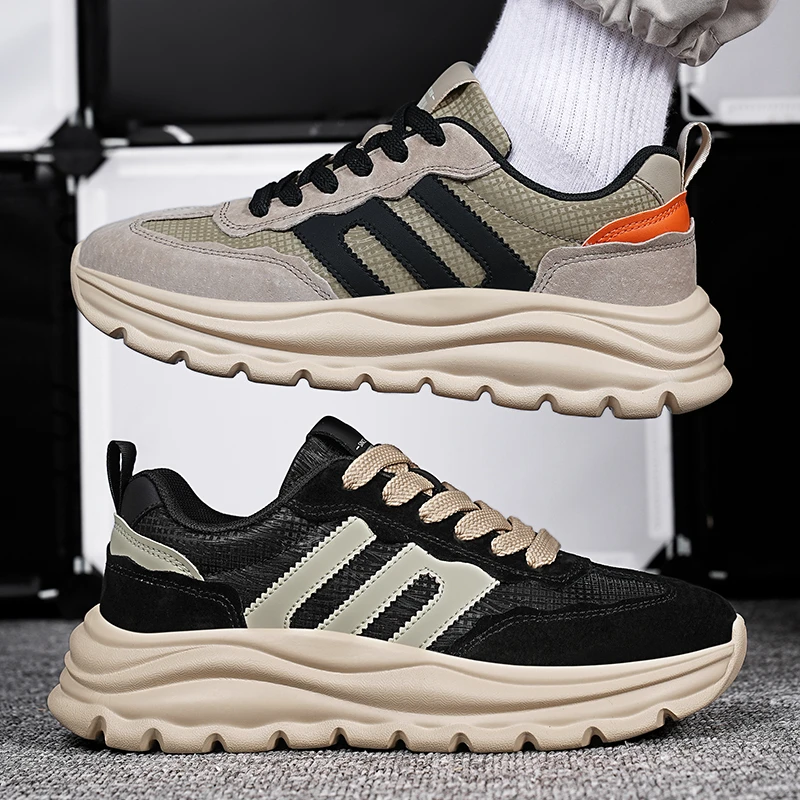 休闲运动潮鞋休闲老爹鞋百搭时尚男士潮流ins厚底秋冬季鞋子