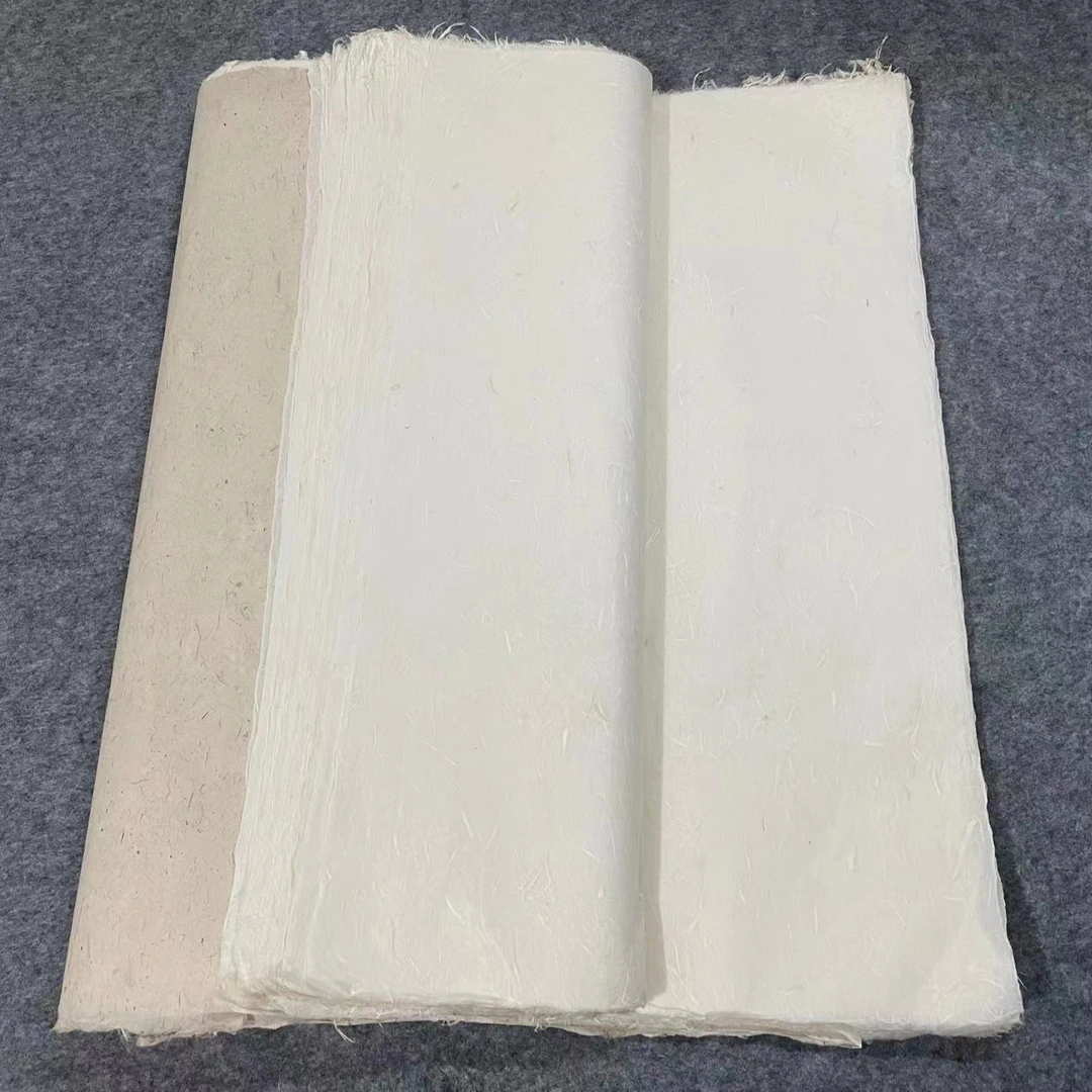 纯手工清水云龙皮纸半生熟书法小写意创作