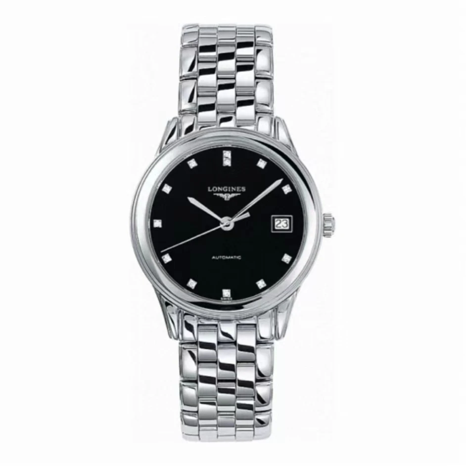 95新 Longines/浪琴 军旗系列腕表/钻刻/36表径