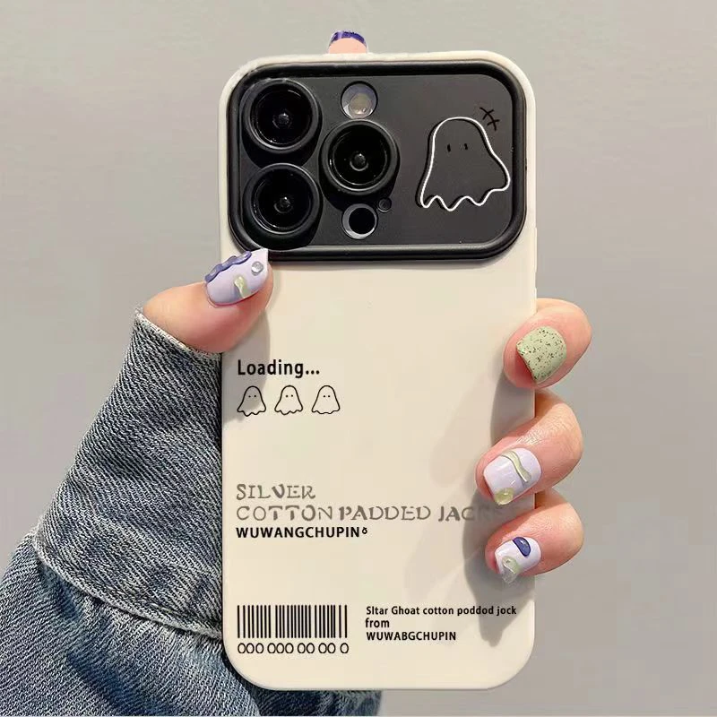 简约幽灵大视窗适用于苹果oppo小米vivo华为iPhone12/13/14手机壳