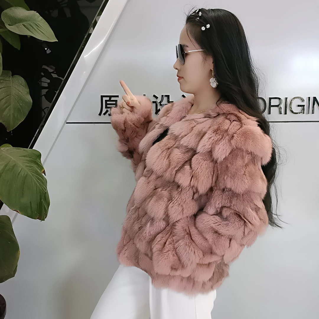 时尚潮流百搭毛毛外套女狐狸毛短外套