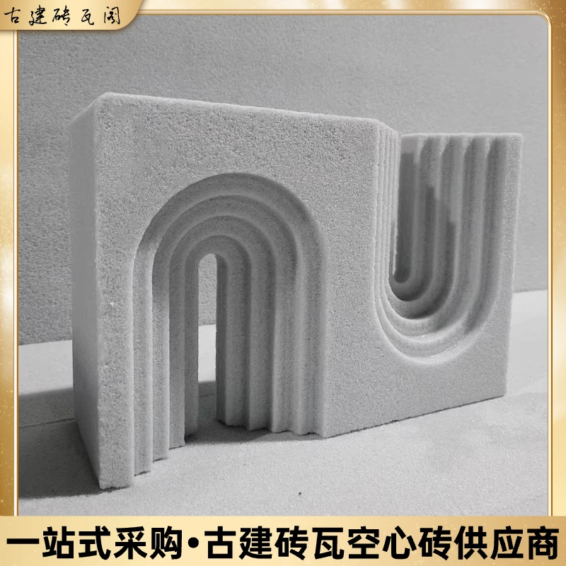 发泡陶瓷空心砖镂空凯旋门水泥构件双面彩色外墙建筑耐用定制造型