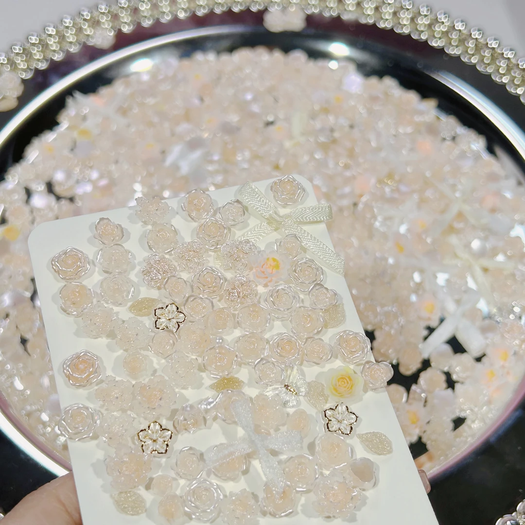 【花花福利】轻奢合金树脂花花美甲饰品