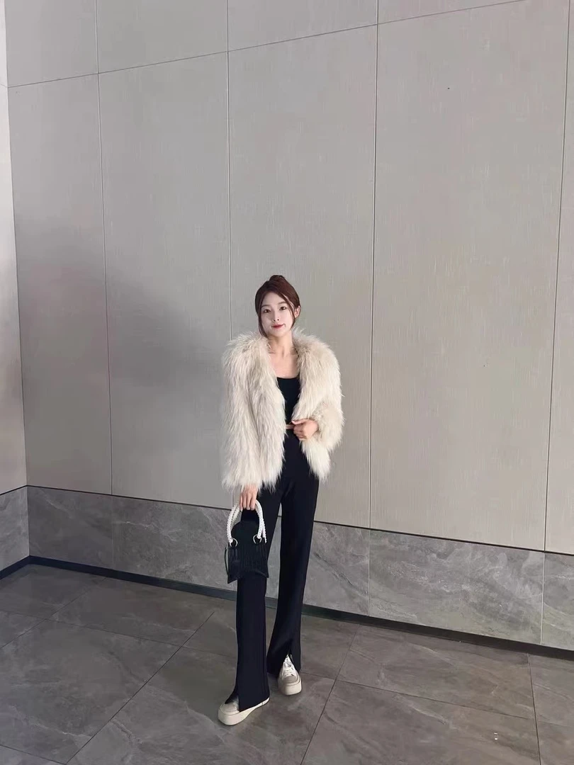 XINJIE-白貉双面编织加密加厚爆款秋冬新款韩版显瘦