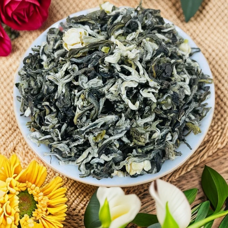 茉莉飘香 新茶老味高级茉莉花茶 浓香花香重口煞口大耐泡窨制