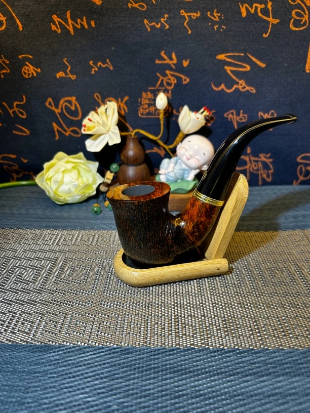 意大利马仕石楠木手工烟斗经典系列匈牙利大弯烟道3抽吸通透