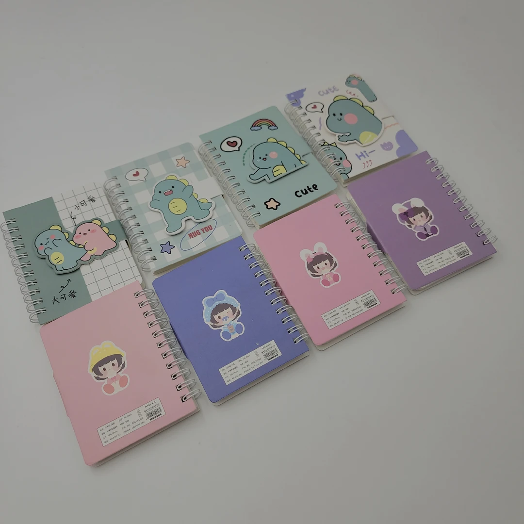 3163【8本魔术扣口袋本】高颜值款自内页横线颜色款式不挑随机发