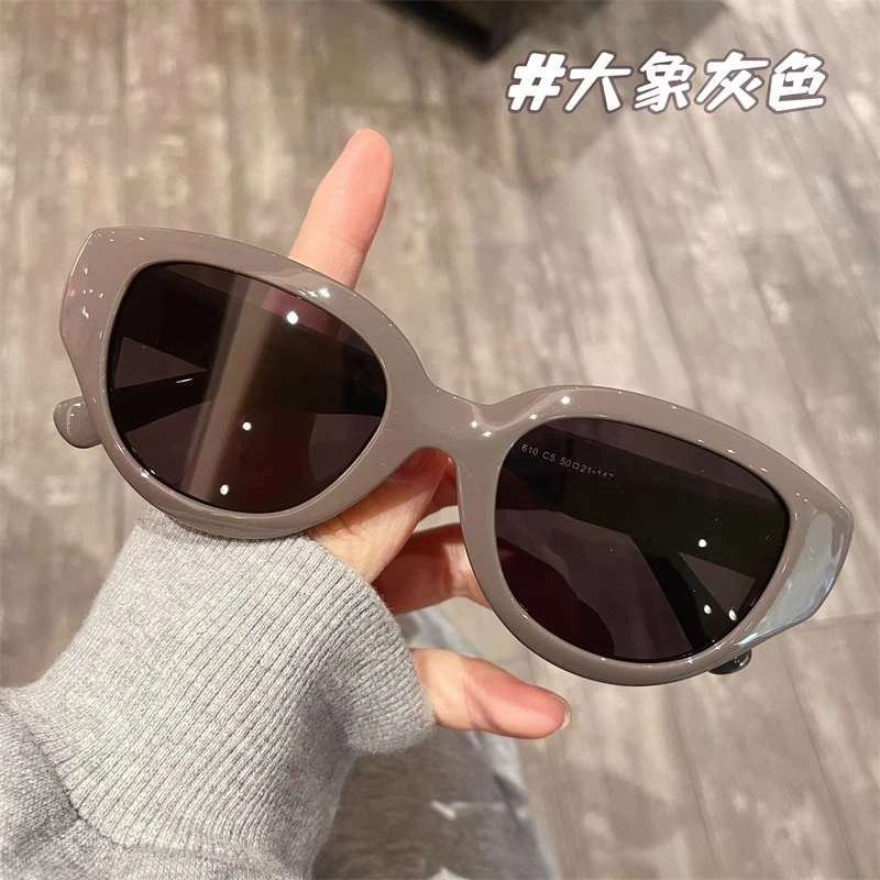 小红书豆豆同款猫眼近视墨镜女配度数防紫外线偏光防晒太阳眼镜男