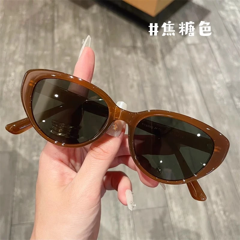2024年新款复古猫眼近视太阳眼镜女防紫外线偏光海岛级防晒墨镜男
