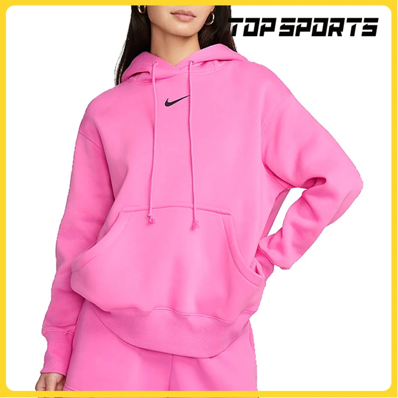 NIKE耐克女子NSW PHNX FLC OS PO HOODIE针织套头衫DQ5861-675