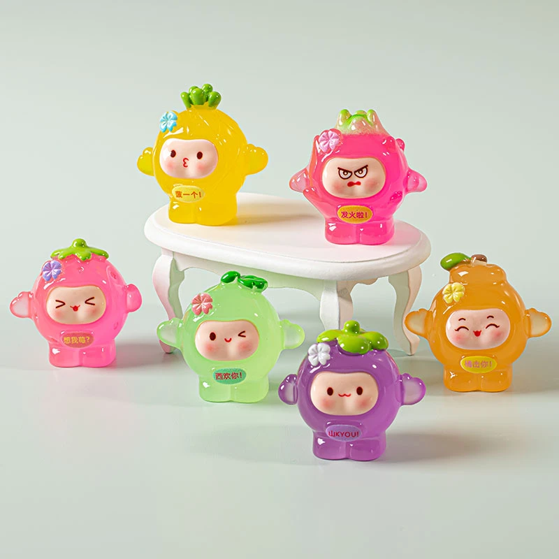 水果宝宝夜光款手工饰品DIY潮玩萌粒隐藏