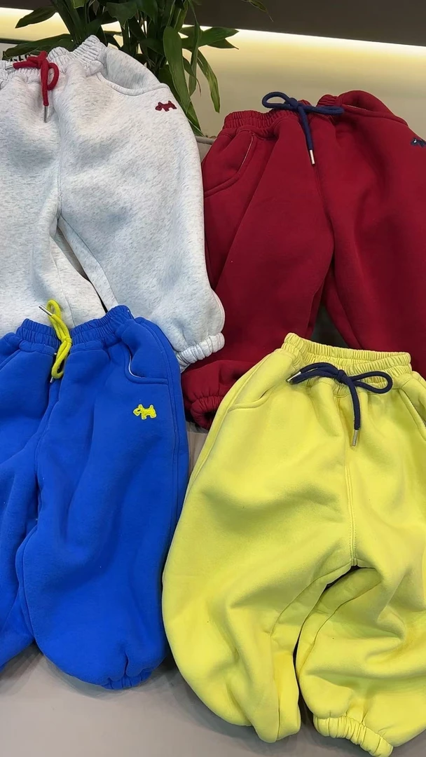 【棉逗熊品牌冬季】2024新款冬季时尚酷帅休闲百搭多巴胺裤子-12600