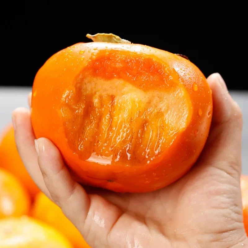 【果农自销】山西阳丰脆柿巧克力脆柿新鲜采摘2斤/4.5斤