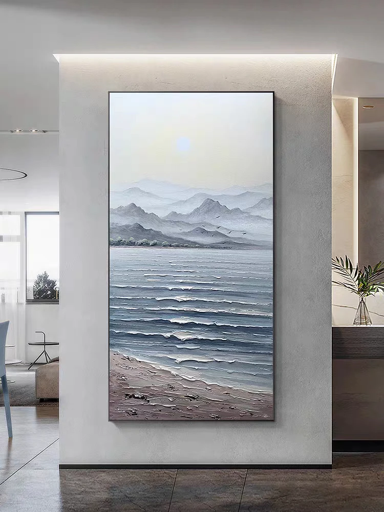 《大海1》玄关挂画现代简约过道挂画