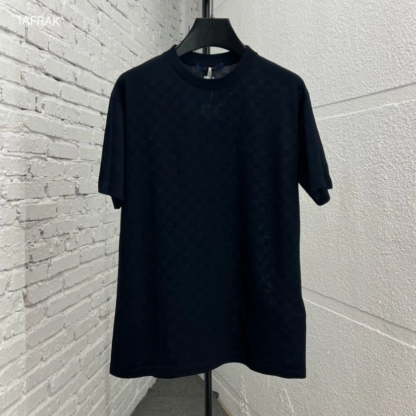LV男款藏青色短袖T恤1AFRAK