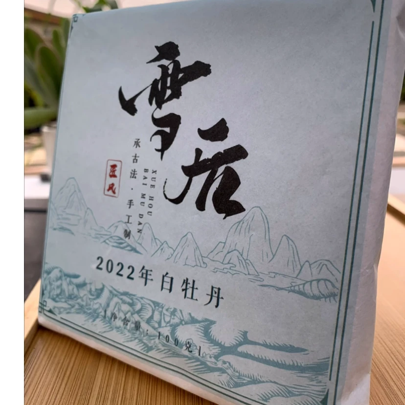 雪后牡丹2022年白牡丹100克松压饼茶