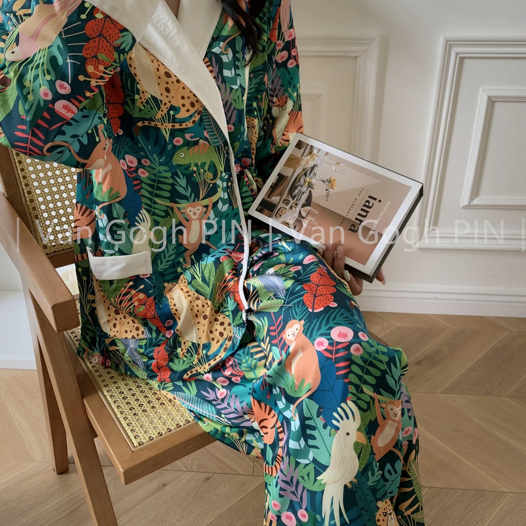 【舞动森林·软丝加婴儿绒】 小众冬季新款显瘦气质居家服睡衣套装