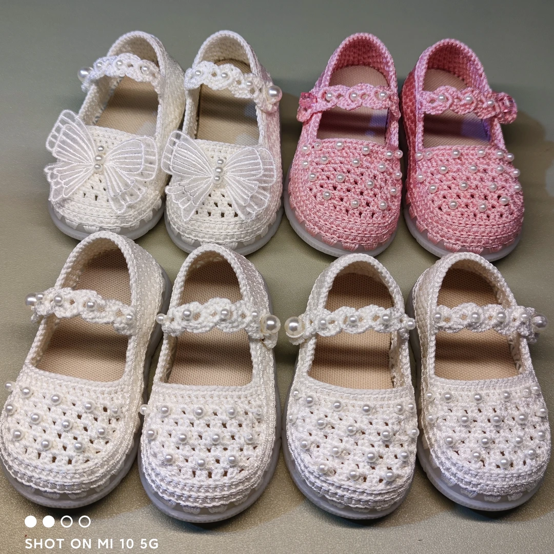 公主鞋手工钩织 成品