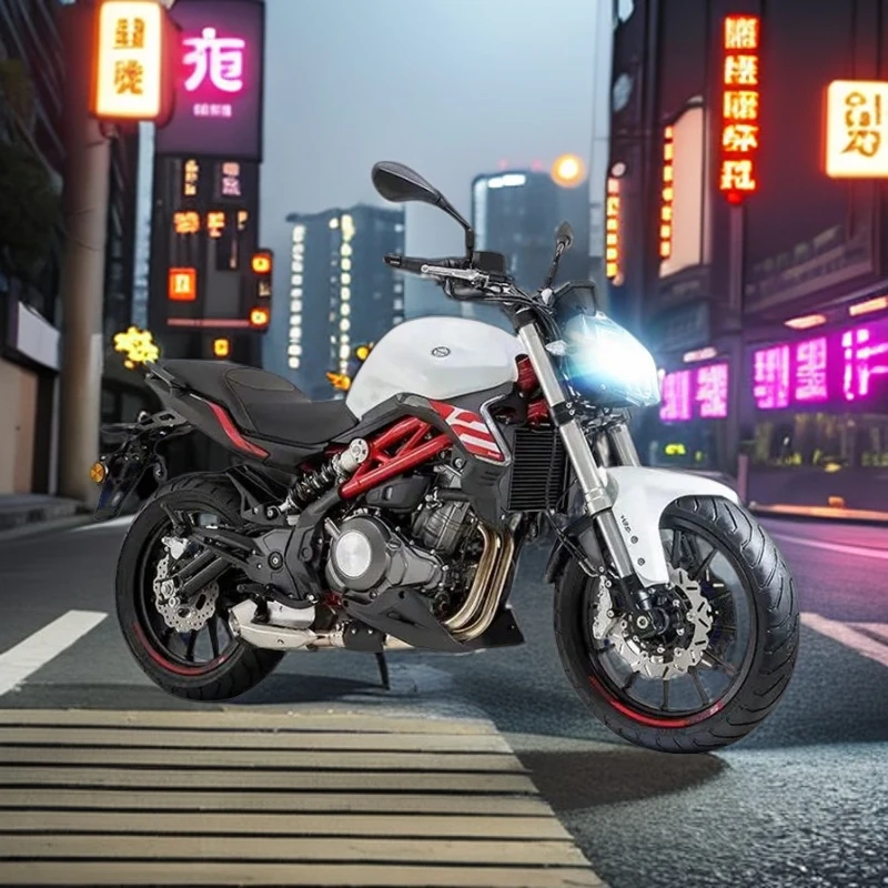 贝纳利龙3黄龙300摩托车led透镜大灯改装远近一体超亮强光灯泡