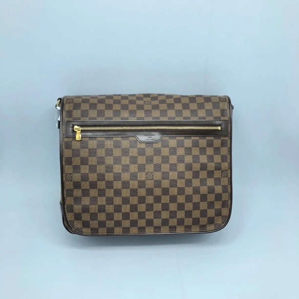 99新 LouisVuitton/路易威登 棕棋盘格斜挎包/3749号