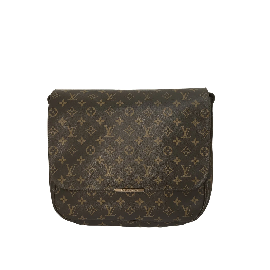 95新 LouisVuitton/路易威登 棕老花翻盖邮差包/3091号 经典肩包