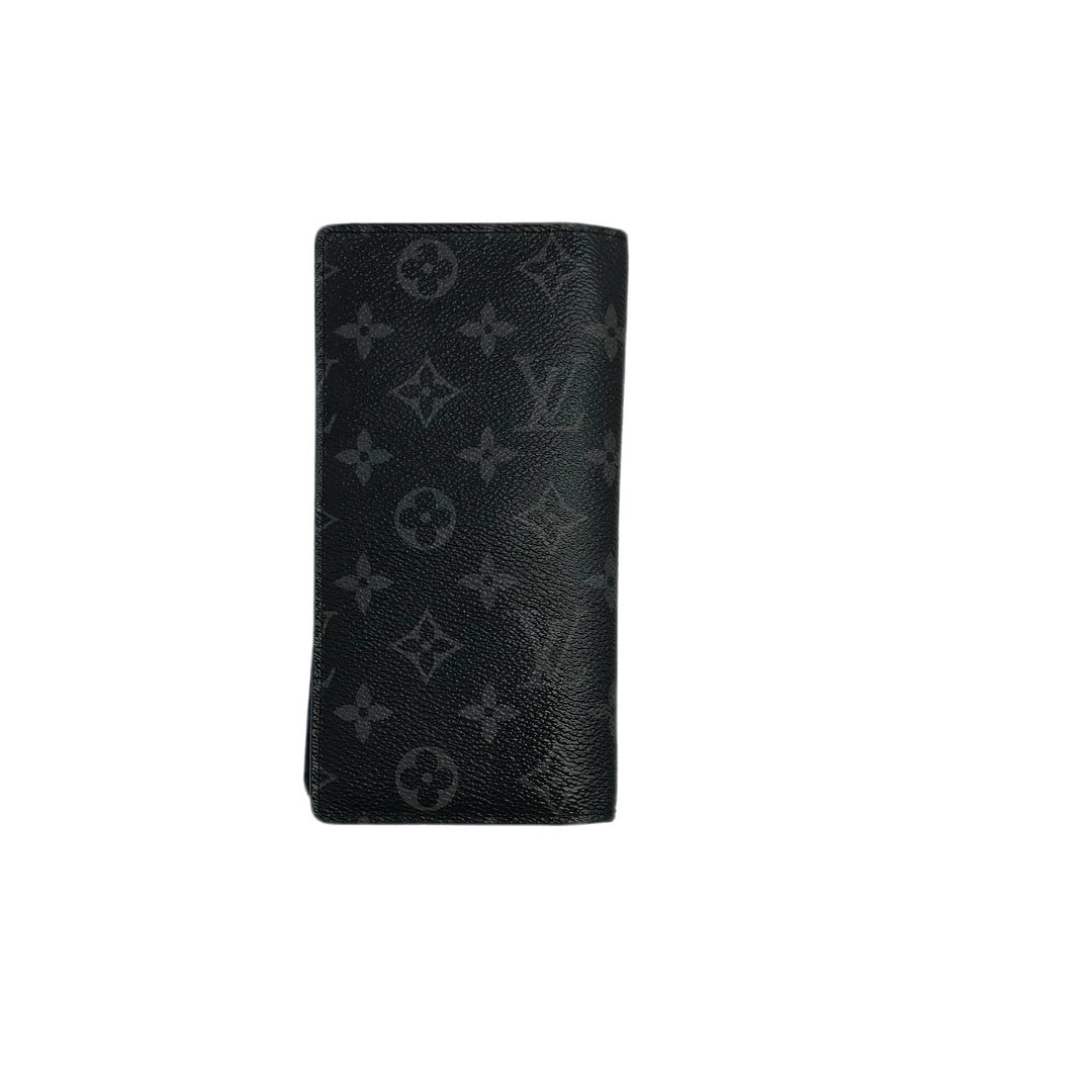 95新 LouisVuitton/路易威登 黑花对折钱包/3351号男士男款短款