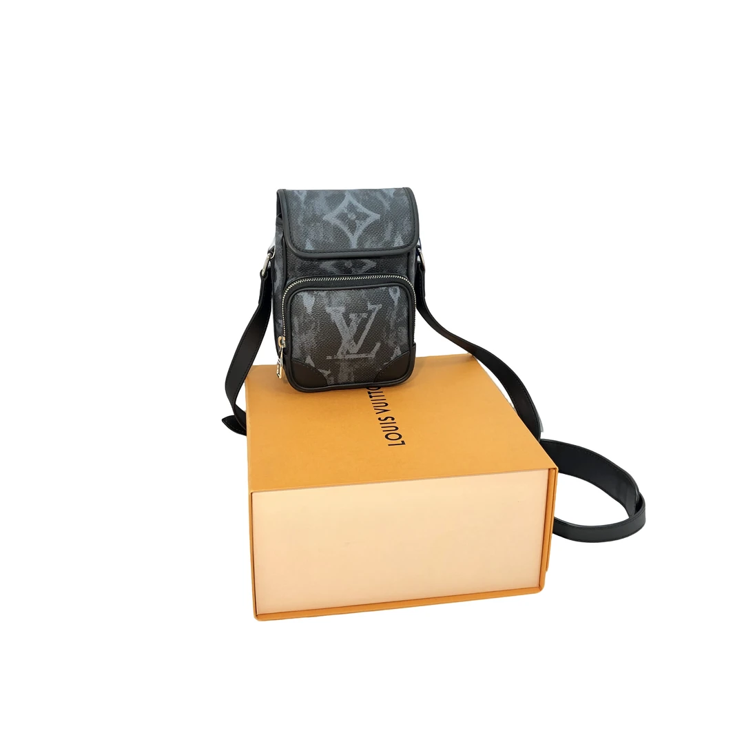 99新 LouisVuitton/路易威登 限量老花相机包/4342号 芯片款