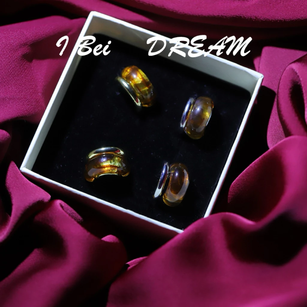 铜合金耳饰 高级感复古耳环女轻奢独特耳钉小众精致贴面耳耳饰