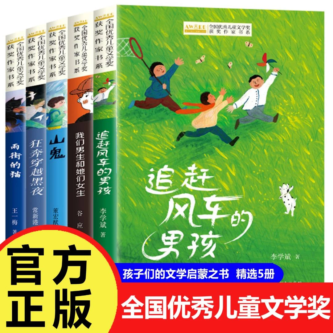 【全套5册】中国获奖儿童文学作家6-14小学课外书追赶风筝的男孩