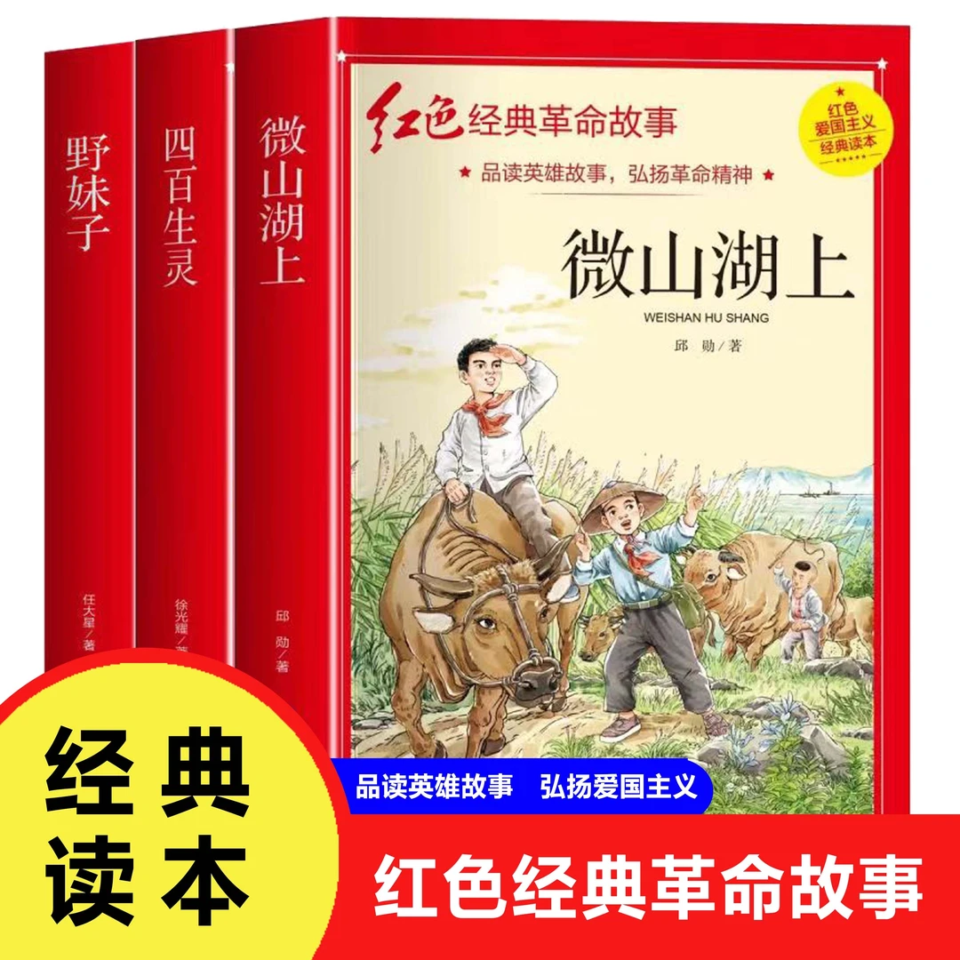 微山湖上 四百生灵 野妹子 原著精装初中小学生红色经典故事书