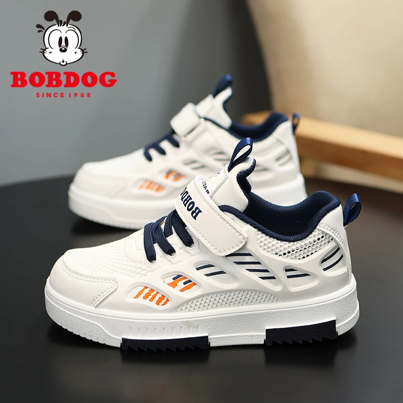Bobdog/巴布豆春季儿童板鞋男童鞋6-12岁潮款中大童小学生休闲鞋