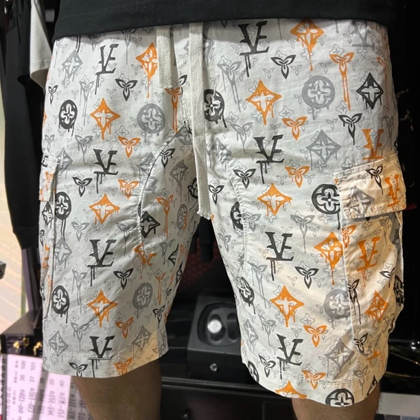 夏季时尚户外多袋印花短裤韩版潮流百搭休闲裤