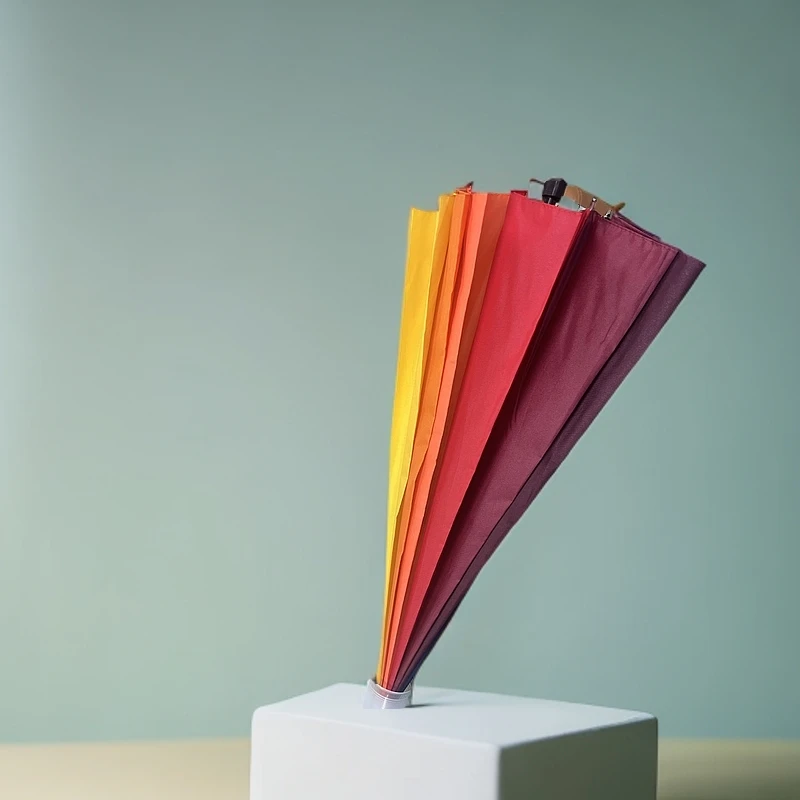 防水套雨伞大号彩虹伞男女抗风长柄伞直柄商务礼品伞