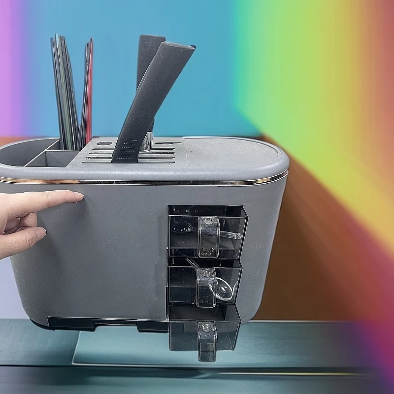 多功能厨房置物架用品家用大调料收纳架子调味盒筷子刀架刀具