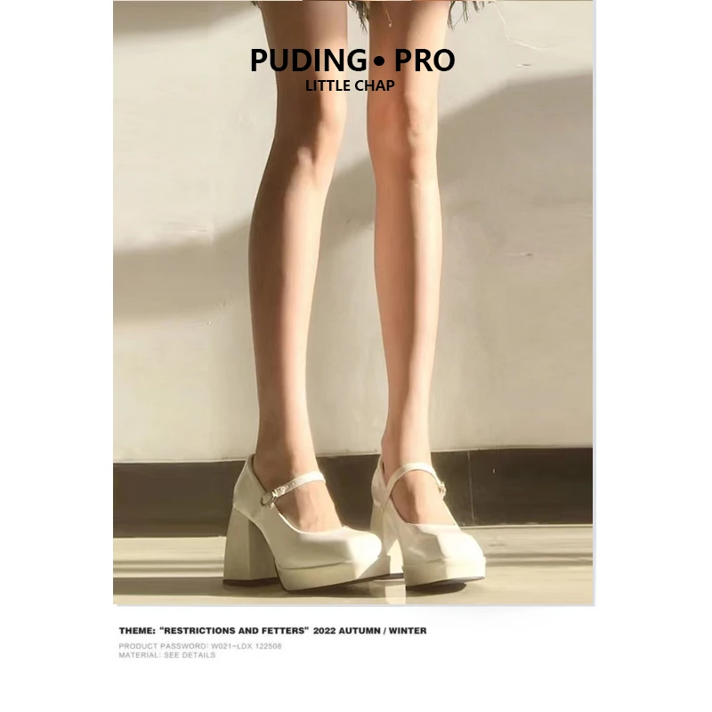 秒变大长腿~PuDing家复古玛丽珍鞋女拜年穿搭春秋日系辣妹jk单鞋